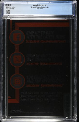 Vampirella #1 CGC 9.9 1:10 Elias Chatzoudis Foil Variant