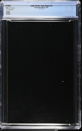 Lady Death: Apocalypse #0 CGC 9.8 Marcelo Mueller Leather Edition