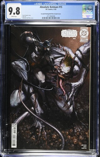 Absolute Batman #15 CGC 9.8 Second Printing Dell'Otto Variant – 9