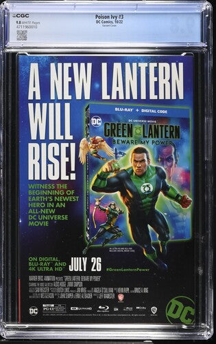 Poison Ivy #3 CGC 9.8 Joshua Middleton