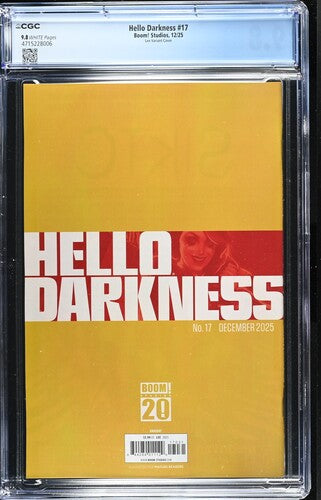 Hello Darkness #17 CGC 9.8 JeeHyung Lee Virgin Variant