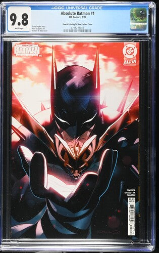 Absolute Batman #1 CGC 9.8 4th Print Simone Di Meo Variant