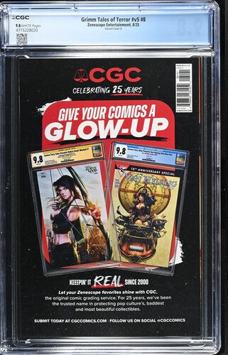 Grimm Tales of Terror V5 #8 CGC 9.8 1:20 John Royle Variant