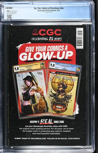 Oz: The Tablet of Destinies #NN CGC 9.8 1:20 Josh Burns