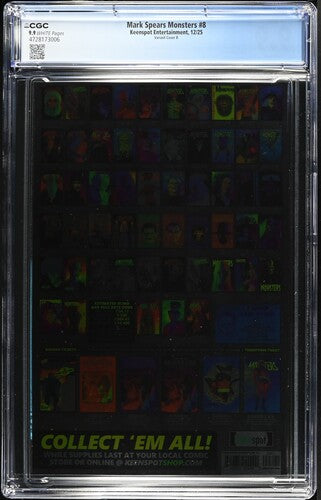 Mark Spears Monsters #8 CGC 9.9 Cover B 1:250 Mark Spears Foil Variant
