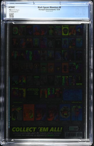 Mark Spears Monsters #8 CGC 9.8 Cover B 1:250 Mark Spears Foil Variant