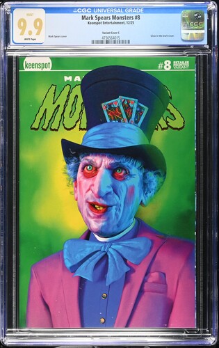 Mark Spears Monsters #8 CGC 9.9 Cover C 1:500 Mark Spears Glow-in-the-Dark Variant