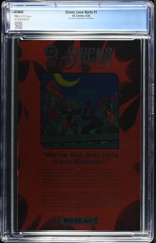 Sirens: Love Hurts #1 CGC 9.8 2nd Printing Derrick Chew Foil Virgin Variant