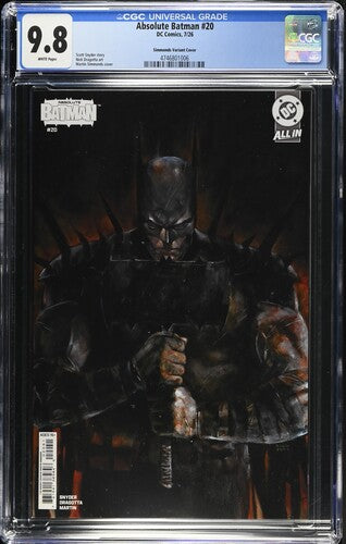 Absolute Batman #20 CGC 9.8 Cover E 1:25 Martin Simmonds Variant