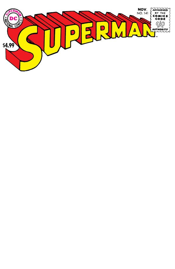 Superman #141 Facsimile Edition 2026 Blank Variant