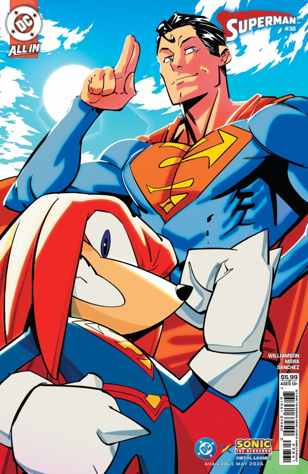 Superman #38 Cover F Daniele Di Nicuolo DC X Sonic Variant