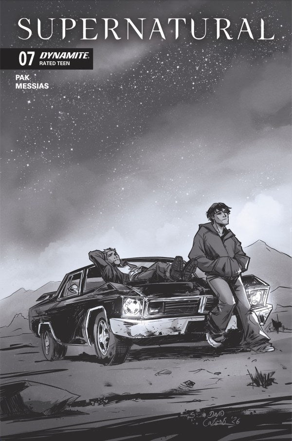 Supernatural #7 Cover G 1:10 David Cousens Black & White Variant