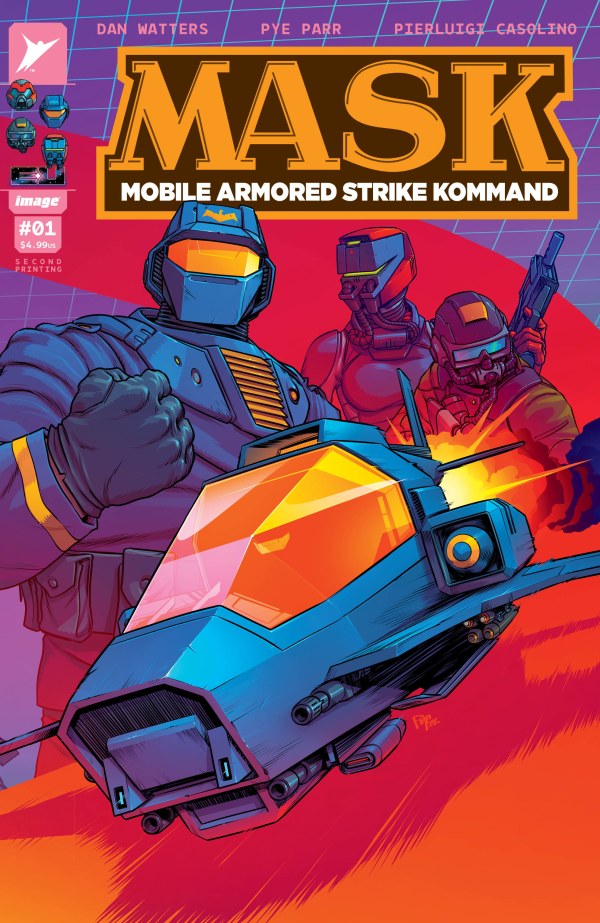 M.A.S.K. #1 2nd Printing Simon Parr