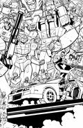 M.A.S.K. #1 Cover F Tom Reilly Black & White Energon Universe Third Anniversary Connecting Virgin Variant