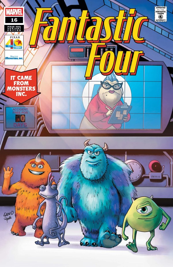 Fantastic Four #16 Greg Land Pixar 40th Variant