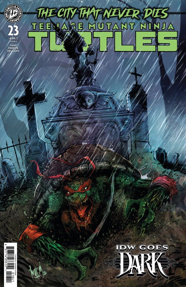 Teenage Mutant Ninja Turtles #23 Cover E Damien Worm IDW Goes Dark Variant