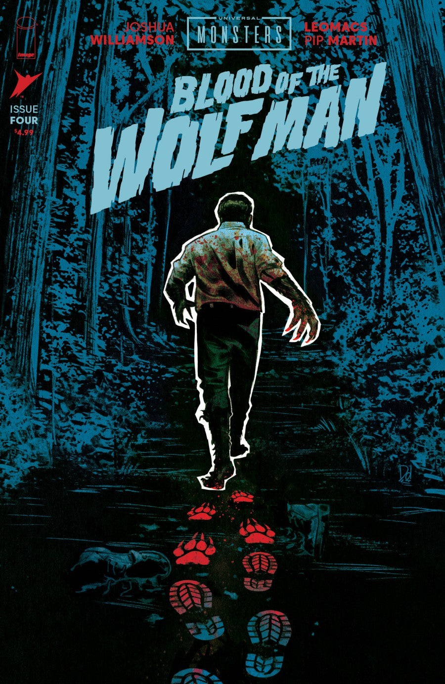 Universal Monsters: Blood of the Wolf Man #4 Cover B Mike Del Mundo Variant
