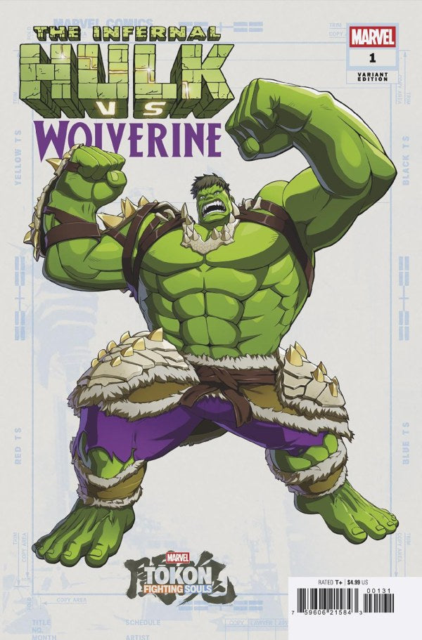 Infernal Hulk vs. Wolverine #1 Marvel Games Marvel Tokon: Fighting Souls Variant