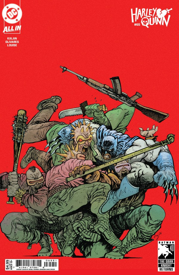 Harley Quinn #65 Cover E Daniel Warren Johnson Dark Knight Returns 40th Anniversary Variant