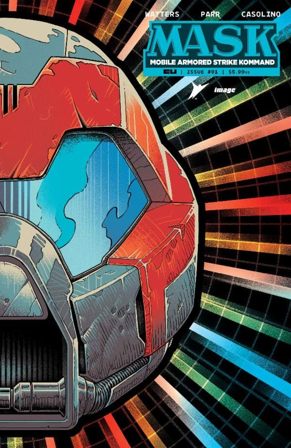 M.A.S.K. #1 Cover P Luke Preece Mask Die-Cut Foil Variant