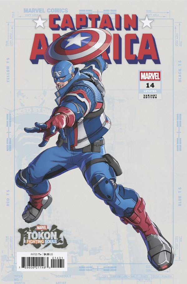 Captain America #14 Marvel Games Marvel Tōkon: Fighting Souls Variant