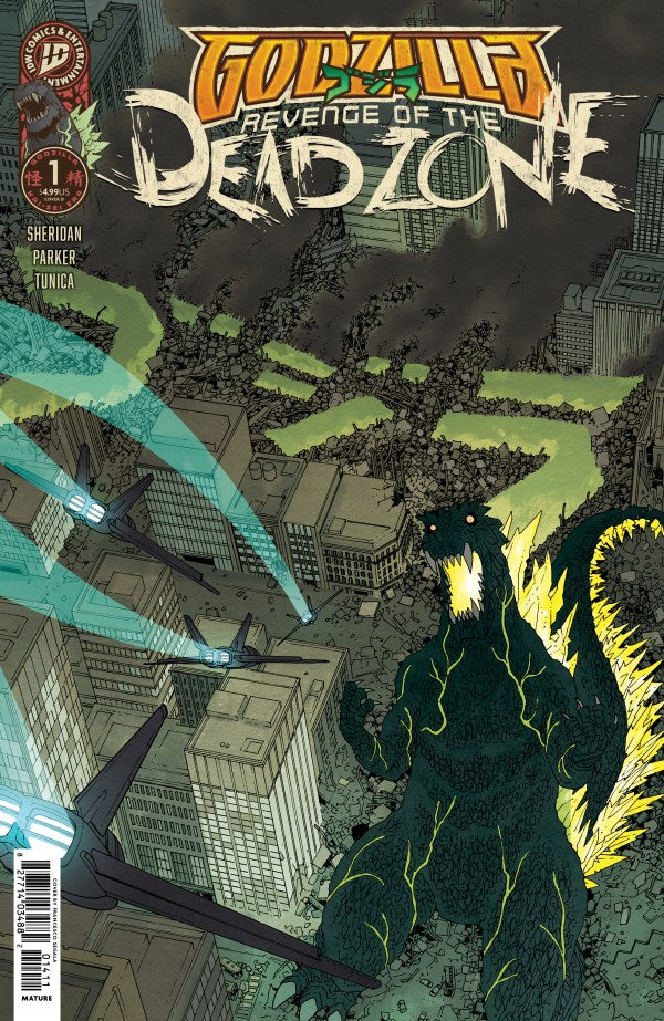 Godzilla: Revenge of the Deadzone #1 Cover D Martín Morazzo IDW Goes Dark Variant