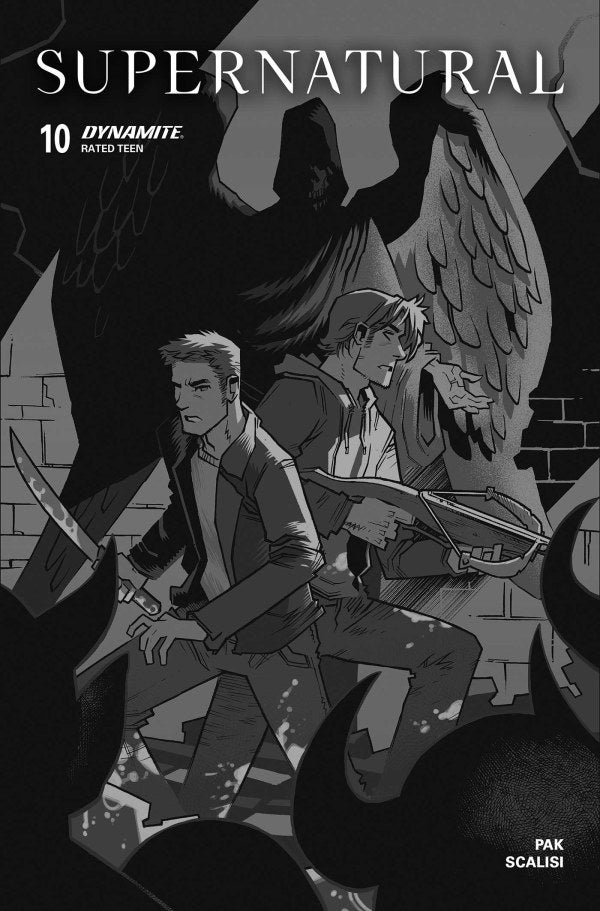 Supernatural #10 Cover H 1:10 John Amor Black & White Variant