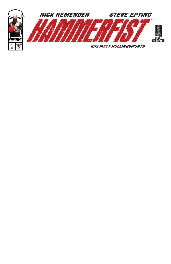 Hammerfist #1 Cover D Blank Variant