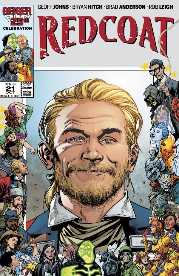 Redcoat #21 Cover B Bryan Hitch Geiger #25 Anniversary Variant