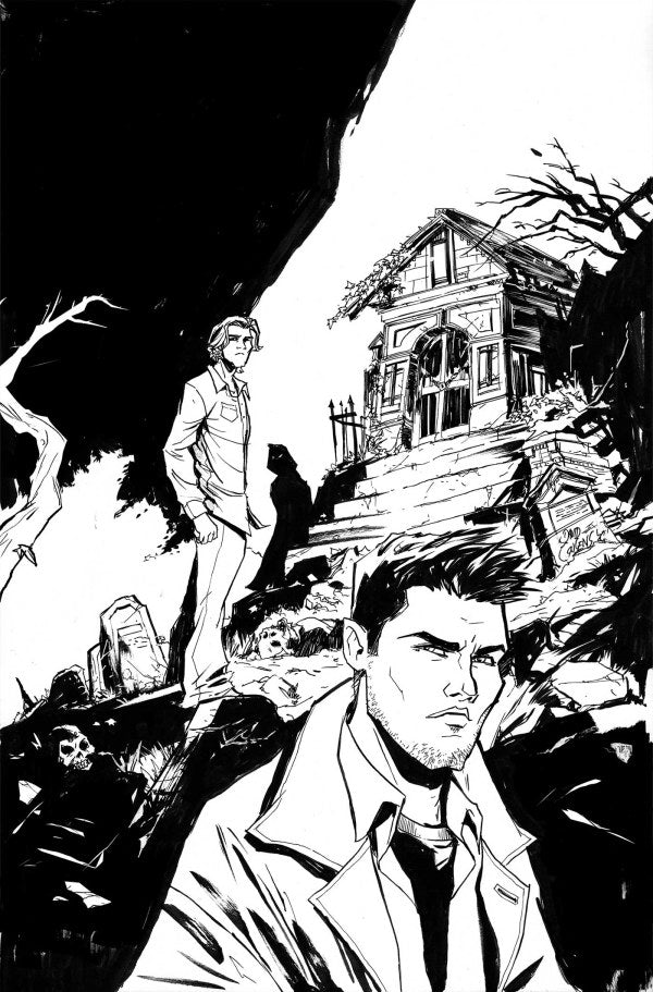 Supernatural #10 Cover L 1:5 David Cousens Black & White Virgin Variant