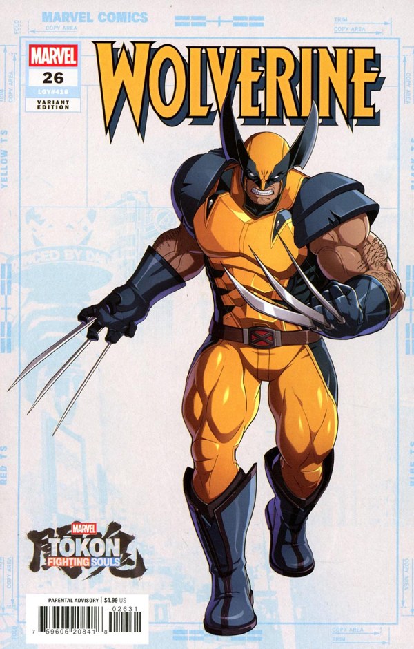 Wolverine #26 Marvel Games Marvel Tōkon: Fighting Souls Variant