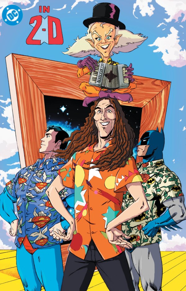 Batman / Superman / Weird Al: World's Weirdest #1 Cover E Dan Schoening Foil Virgin Variant