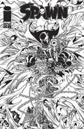 Spawn #375 Cover B Harvey Tolibao Black & White Variant