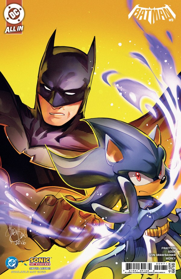 Batman #9 Cover F Mirka Andolfo DC X Sonic Variant