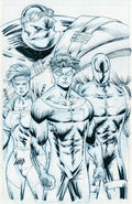 Youngblood #5 Cover H Rob Liefeld Black & White Invincible Team-Up Virgin Variant
