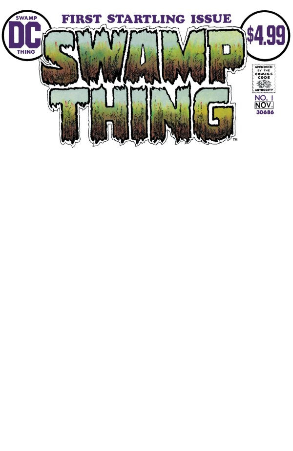 Swamp Thing #1 Facsimile Edition 2026 Blank Variant