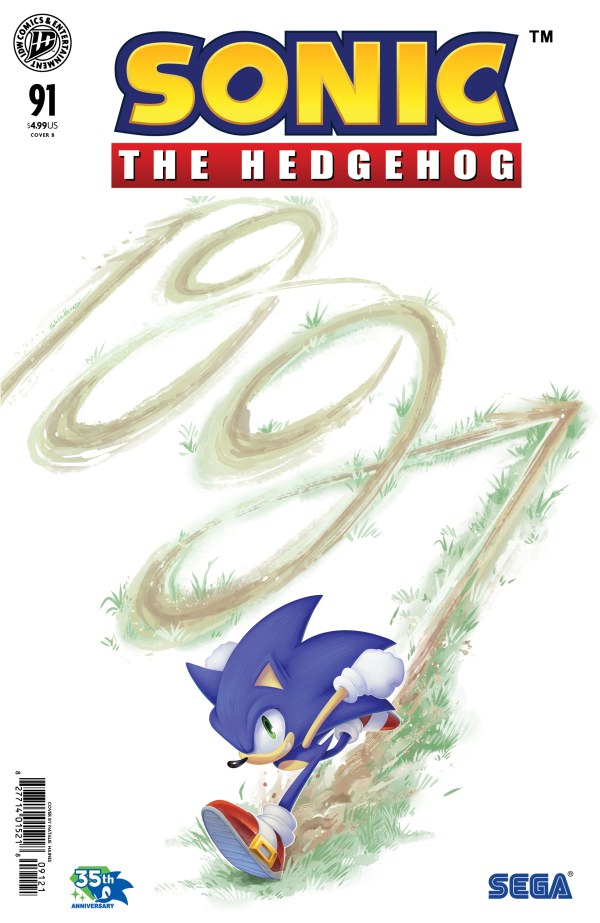 Sonic the Hedgehog #91 Cover B Natalie Haines Variant