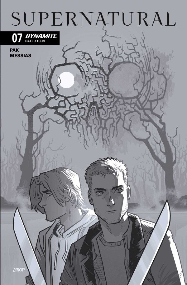 Supernatural #7 Cover J John Amor Black & White Variant