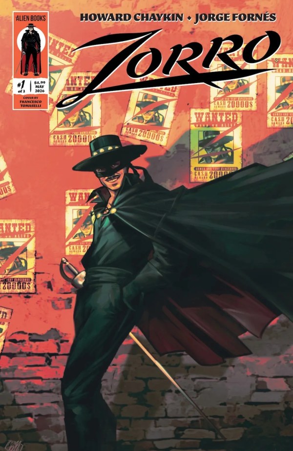 Zorro #1 Cover B Francesco Tomaselli Variant